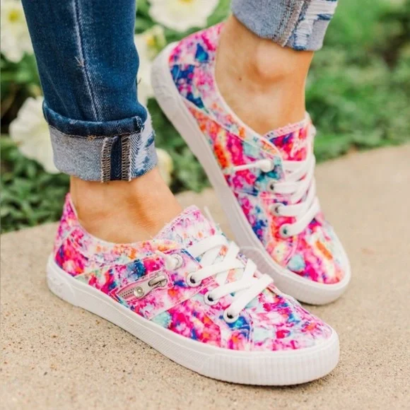 Multicolor Blowfish tennis shoes, size 6 - Picture 1 of 4